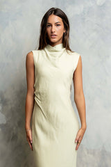 Shay Midi Dress in Green - FINAL SALE