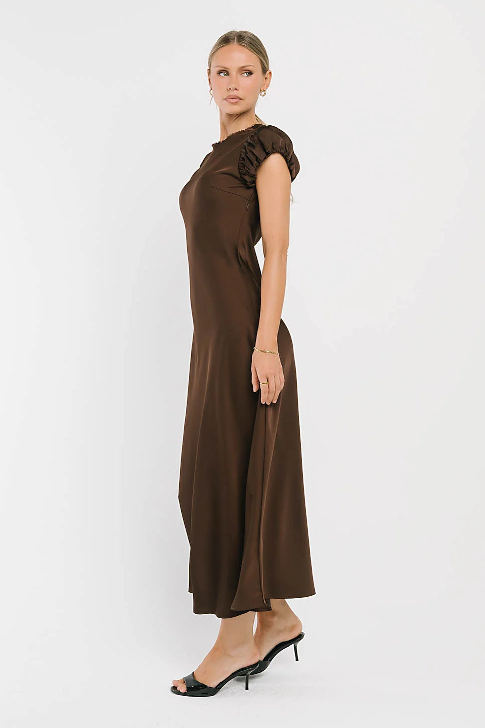 Ellianna Maxi Dress in Dark Brown