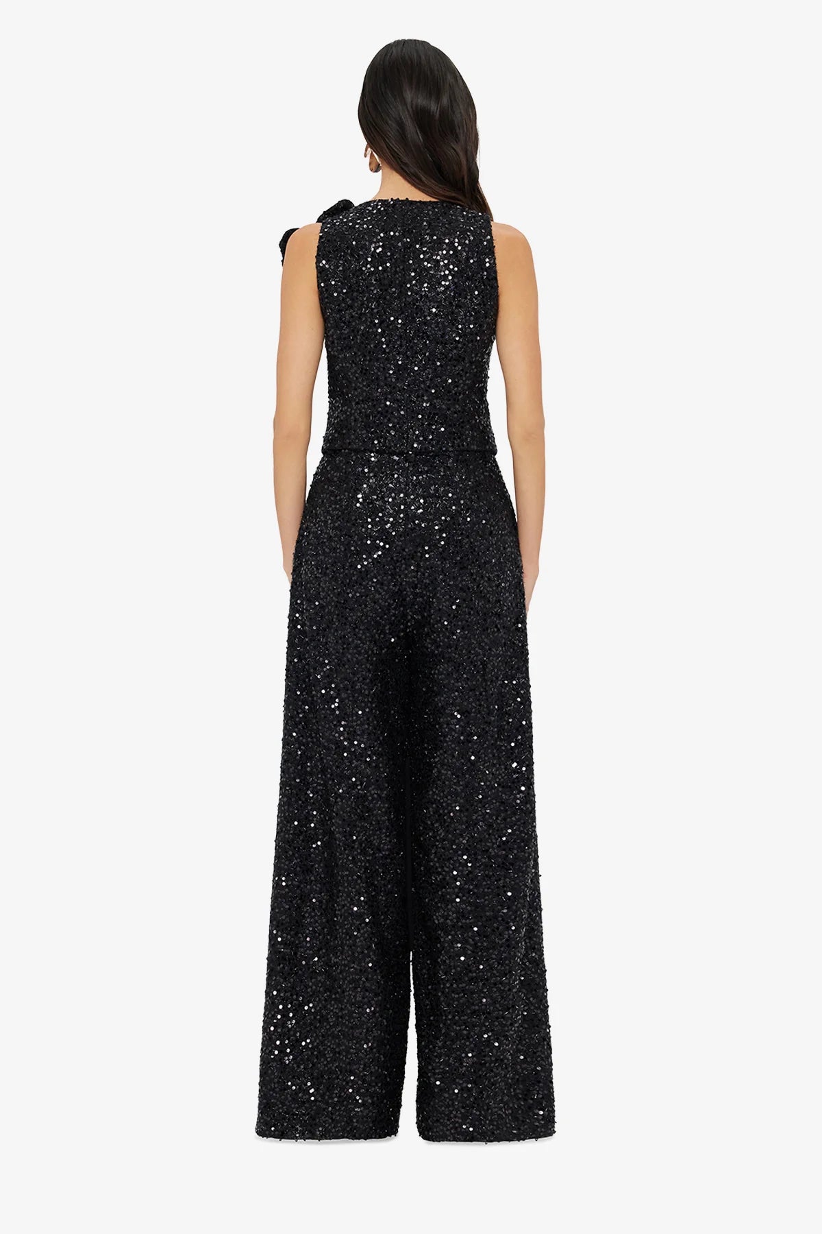Greta Sequin Pants - Onyx