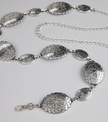 Gilded Elegance Medallion Chain Belt